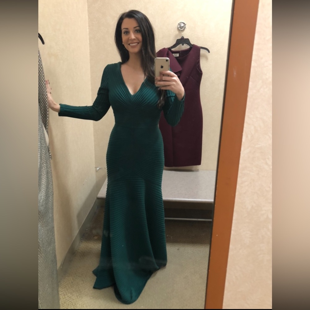 Tadashi Shoji Elias Pintuck Gown